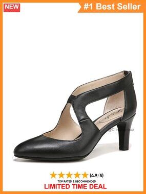 Women's Faux Leather Almond Toe Stiletto Pump Heel